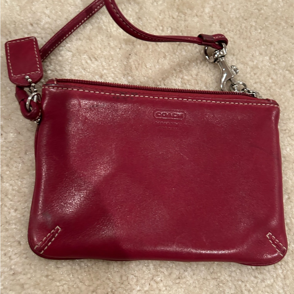 COACH Leather Wristlet